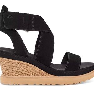 New in Box UGG Women's Ileana Ankle-Strap Espadrille Platform Wedge Sandals!